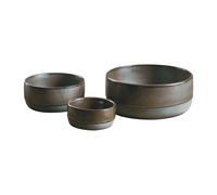 Aida Raw bowl 3 pieces Metallic brown