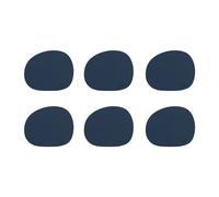 Aida Raw coaster leather 6-pack Dark blue
