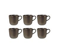 AIDA RAW Coffee Mug 20 cl Pack of 6 Metallic Brown