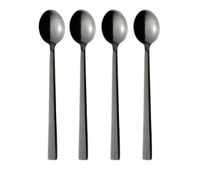 Aida - Raw Coffee Spoons 4-pack, Black - Black