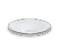 Aida Raw glass plate Ø22.5 cm Clear