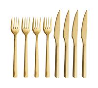 Aida Raw grill cutlery 8 pieces Gold