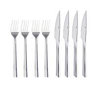 Aida Raw grill cutlery 8 pieces Polished stainless steel