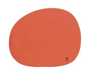 Aida - Raw Organic Placemat 33,5x41 cm, Terracotta - Terracotta