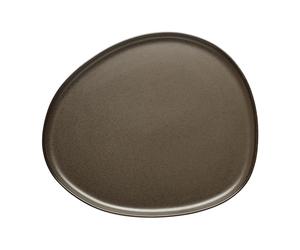 Aida Raw Organic plate 29x25 cm Metallic Brown