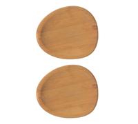 Aida Raw partyplate 13x11.4 cm 2-pack Wood