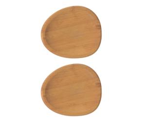 Aida Raw partyplate 13x11.4 cm 2-pack Wood