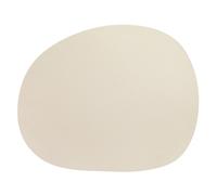 Aida Raw placemat leather Warm nude buffalo