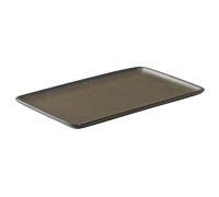 Aida Raw plate 23.5x15 cm metallic brown