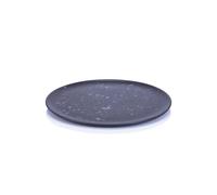 Aida Raw plate 23 cm black with dots