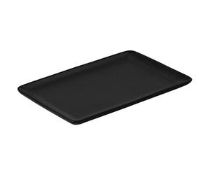 Aida - Raw Rectangular Plate 23,5x15 cm, Titanium Black - Titanium Black