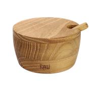 Aida Raw salt bowl incl. spoon and lid Teak