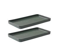 Aida Raw saucer 18x34 cm 2-pack northern green