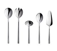 Aida Raw servering cutlery 5 pieces Silver