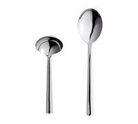 Aida Raw serving spoon and ladle Polished stainless steel