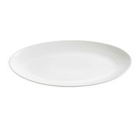 Aida - Relief Dish Oval 40x31 cm - White