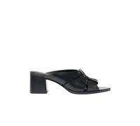 Aida Sandal - female - Scarosso - Heeled Mules - Black - 6 UK - Shoes 6 UK