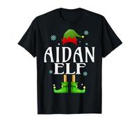 Aidan Elf Xmas Funny Men's Family Matching Christmas Aidan T-Shirt