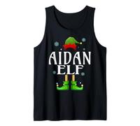 Aidan Elf Xmas Funny Men's Family Matching Christmas Aidan Tank Top