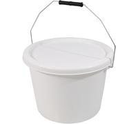 Aidapt 10 Litre Bucket & Lid in White Aidapt White