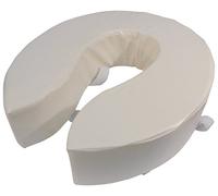 Aidapt 100mm (4") Elevation Raised Foam Padded Comfortable Toilet Seat Easy Fit White