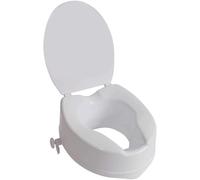 Aidapt 150mm (6") Elevation Raised Comfortable Toilet Seat with Lid Easy Fit Wh