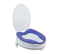 Aidapt Padded Raised Toilet Seat.Hip Replacement, Seat Riser,with or Without Lid,Soft Touch,Easy to Fit,No Tools Required,Elderly,Disabled,Pregnancy,Easy Clean Comfort Assistance Seat