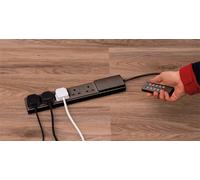 Aidapt 5-Gang Rc Extension Lead, Blk in Black Aidapt Black