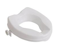 Aidapt 50mm (2") Elevation Raised Comfortable Toilet Seat Easy Fit White