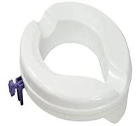 Aidapt 50mm (2") Elevation Raised Comfortable Toilet Seat Easy Fit White
