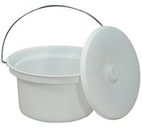 Aidapt 5L Commode Bucket with Lid and Wire Handle