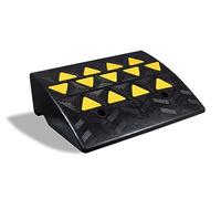 Aidapt 6" Heavy Duty Rubber Kerb/Threshold Ramp.All Weather,Textured Surface for Traction and Grip,High Visibility,Wheelchair/Mobility Scooter Use,Car/Van,Lawn Mower,Wheelie Bin,Doorway,Shed,Caravan