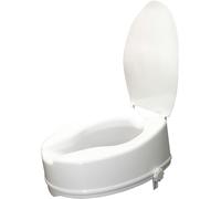 Aidapt 150mm (6") Elevation Raised Comfortable Toilet Seat with Lid Easy Fit White