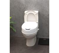 Aidapt 6 Inch Raised Toilet Seat lid in White Aidapt White