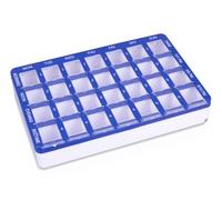 Aidapt 7 Day Pill Storage Container with 4 Times a Day Compartments. Easy to Use,Store Pills/Tablets,Secure,Safe,Medication,Multiple Tablets,Elderly,Alzheimers,Dementia