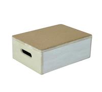 Aidapt Cork Step 75mm (3") – Free-standing Non-slip Platform with Carry Handles – Pale Wood