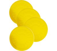 Aidapt 9cm Round Coaster Yellow Pk Of 4