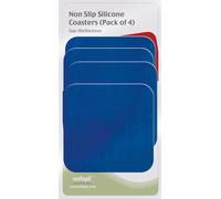 Aidapt 9cm Square Coasters Blue Pack 4 Aidapt Blue