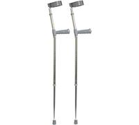 Aidapt Adjustable Height Aluminium Lightweight Walking Elbow Crutch with Anti Slip Ferrule Feet to Aid Stability and Confidence when Walking Aid Sold as a Pair