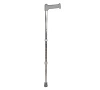 Aidapt Adjustable-Height Lightweight Walking Stick - Non-Slip Ferrule for Added Stability, Comfortable Support for Walking Confidence, Includes Hanging Carry Strap for Taller Users