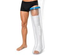 Aidapt Adult Reusable Waterproof Protector for Long Legs to Keep Casts, Bandages and Dressings on Legs, Feet, Ankles and Knees Dry When Showering and Bathing.