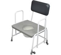 Aidapt Bariatric Commode Adjustable height in White Aidapt White