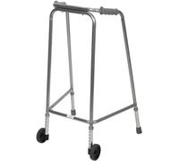 Aidapt Bariatric Extra Large Adjustable Height Aluminium Lightweight Walking Frame with Wheels and Anti Slip Ferrule Feet to Aid Stability and Confidence When Walking Aid