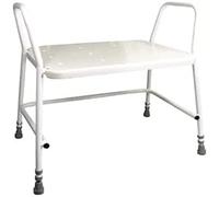 Aidapt Bariatric Height Adjustable Shower Stool with Anti Slip Feet, Easy Clean Surface and Hand Grip to Aid Stability. For Elderly, Disabled, Pregnant or Unsteady on their Feet Users