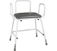 Aidapt Bariatric P/S Arms/Pl Bk in White Aidapt White