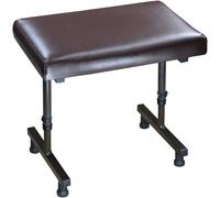 Aidapt Leg Rest Beaumont - Height Adjustable, Without Castors, Anti-slip, Easy-clean - Black & Brown