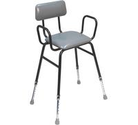 Aidapt Black Perching Stool in Grey Aidapt Grey