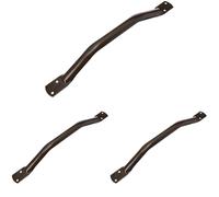 Aidapt Brown Safety Outdoor Indoor 18" (459mm) Easy Grip Coated Steel Grab Bar Rail Support Aid (Pack of 3)