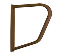 Aidapt Brown Safety Outdoor Indoor 25" (640mm) D Shape Grab Bar Hand Rail Support Aid