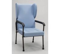 Aidapt Chesterfield Orthopaedic High Back Seat Chair With Adjustment for Leg and Back Height, Easy Wipe Clean Material. For Use by Elderly Users With